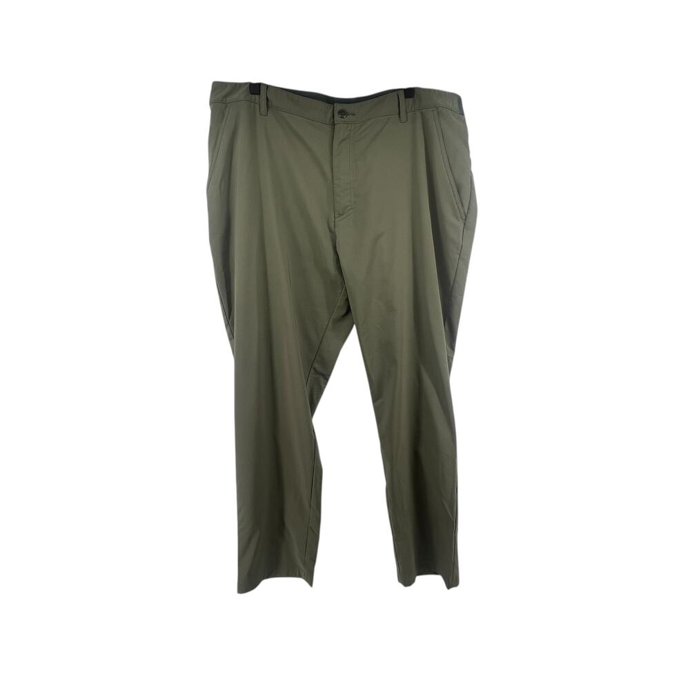 Columbia Size 42 30L Outdoor Pants Green Straight Leg Active Fit Hiking Pockets